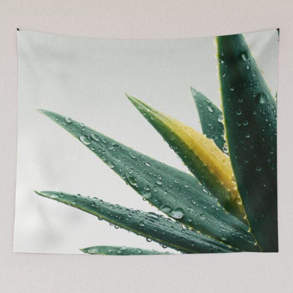 Item preview, Lush green plant with water droplets designed and sold by anytka.