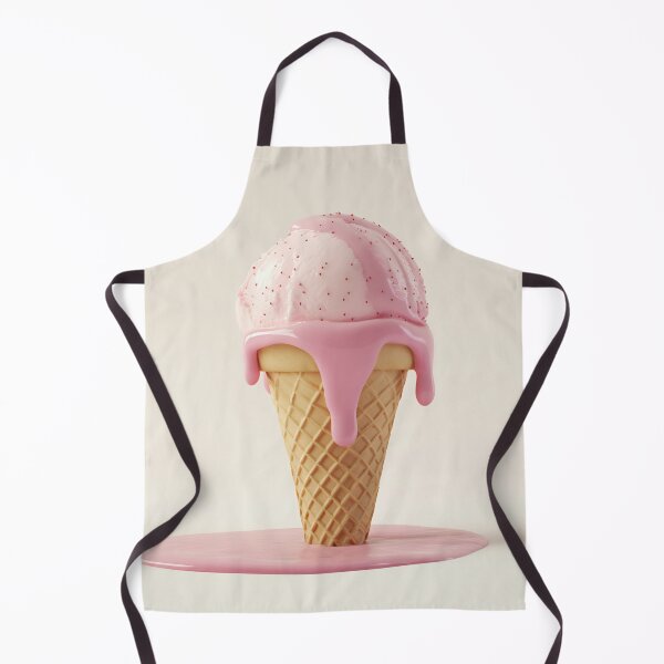 Item preview, Dripping pink ice cream cone designed and sold by anytka.
