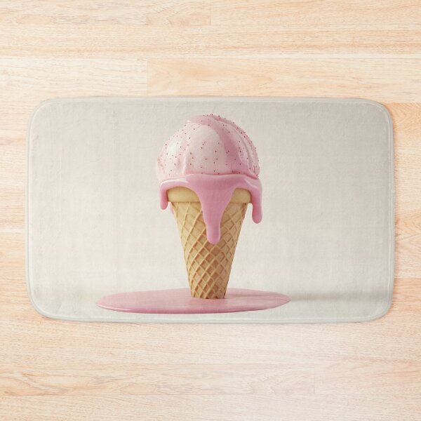 Item preview, Dripping pink ice cream cone designed and sold by anytka.