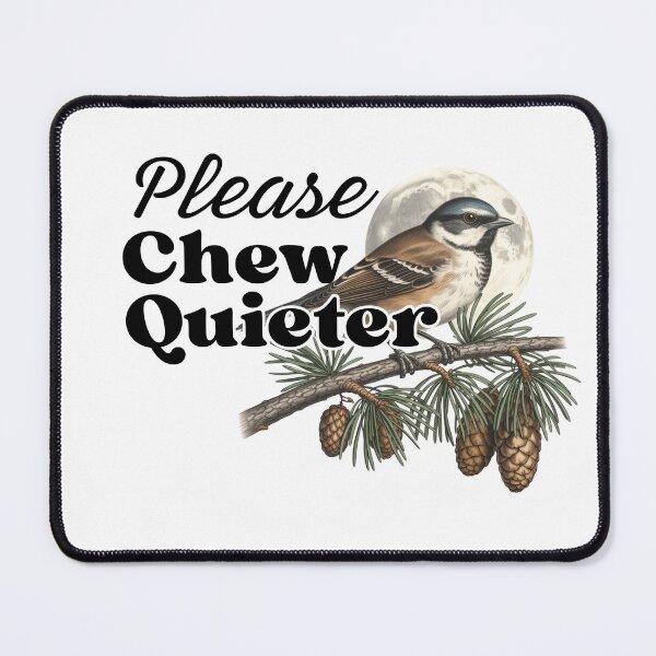 Item preview, Please Chew Quiet Christmas Funny designed and sold by ZACK ART.