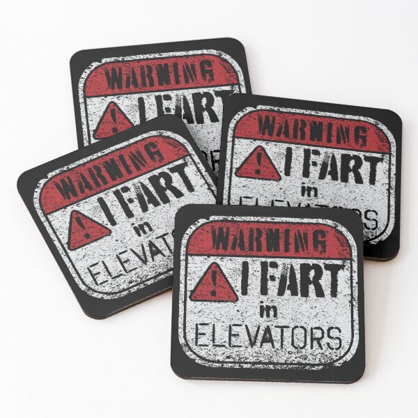 Item preview, Get a Chuckle and Stay Alert with our 'Elevator Emission' Warning Sign Design! I FART IN ELEVATORS designed and sold by pelagio.