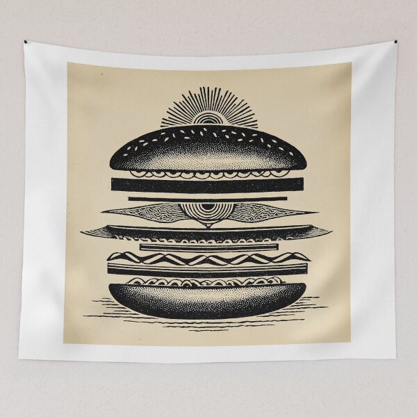 Item preview, Geometric Deconstruction of a Burger designed and sold by lautir.
