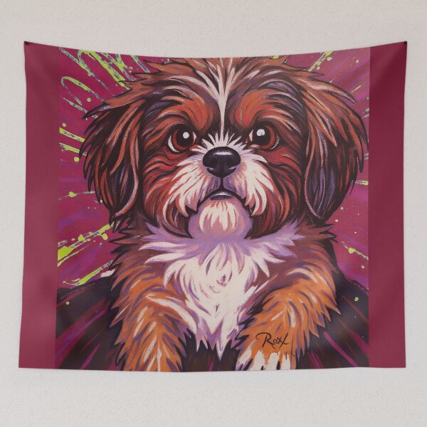 Item preview, Fur and Feeling - Brown Shih Tzu  designed and sold by CleverCulture.