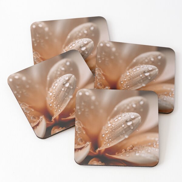 Item preview, Close up view of a flower with drops designed and sold by anytka.