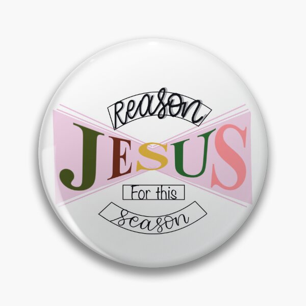 Item preview, “The reason for this season is Jesus”- Christian holiday typography and digital art designed and sold by Ivanadesignart.