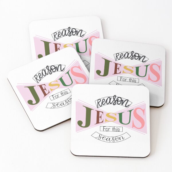 Item preview, “The reason for this season is Jesus”- Christian holiday typography and digital art designed and sold by Ivanadesignart.