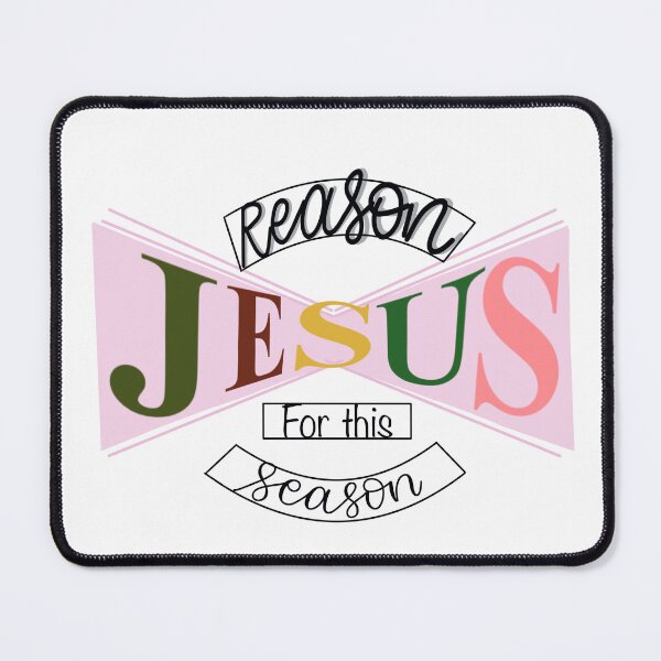 Item preview, “The reason for this season is Jesus”- Christian holiday typography and digital art designed and sold by Ivanadesignart.
