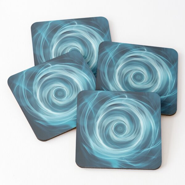 Item preview, Hyperfocus Pulse — Blue Energy Abstract designed and sold by LunaPoster.