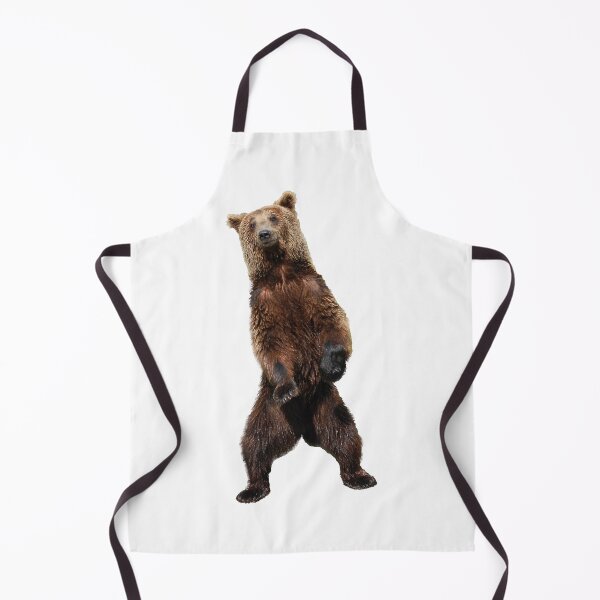 Item preview, Brown Bear Standing Upright in Green Background: Wildlife Portrait for Nature and Adventure designed and sold by Bure-NS.