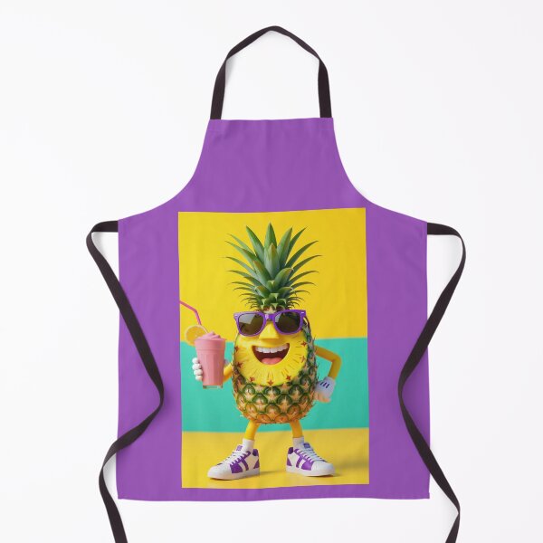 Item preview, “Pineapple Vibes – Tropical Cool in Sneakers & Shades” designed and sold by TheWonkyEaselCo.