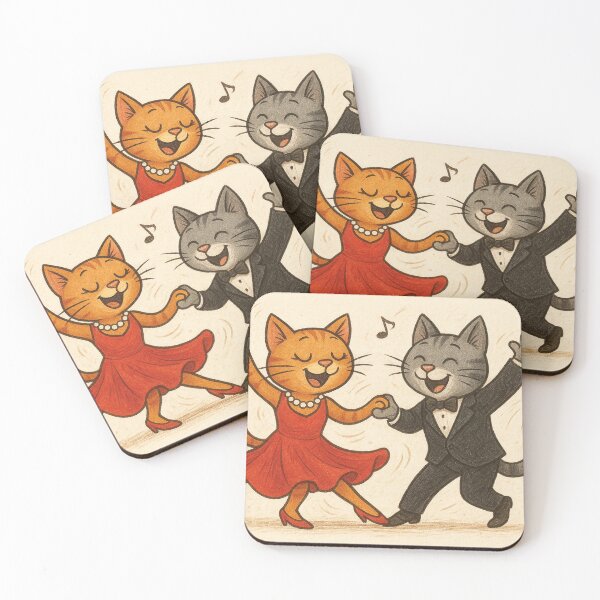 Item preview, Swing dancing with cats designed and sold by Mauswohn.