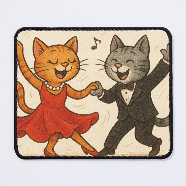 Item preview, Swing dancing with cats designed and sold by Mauswohn.
