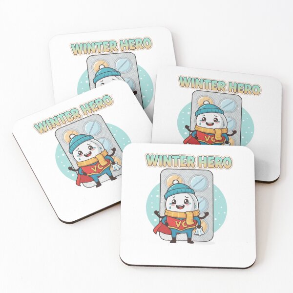 Item preview, Cute Pill Cartoon Graphic | "I Need a Dose of Warmth" Winter Cold Pun designed and sold by ToonyTeez.