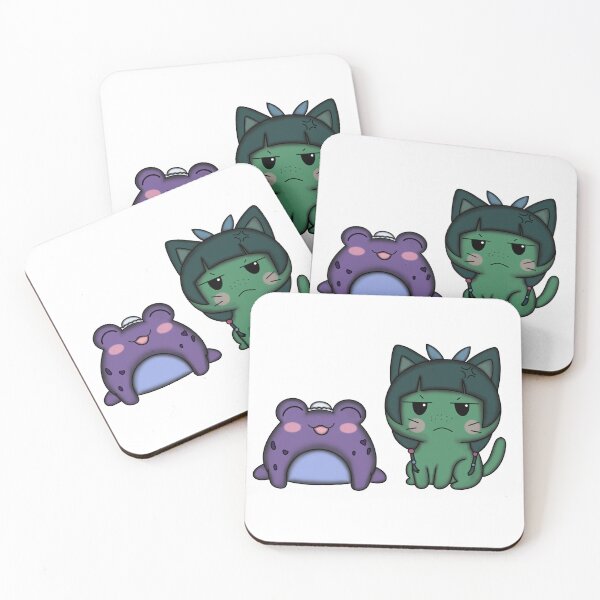 Item preview, Frog Jinshi and Cat MaoMao  designed and sold by LunarAshes.