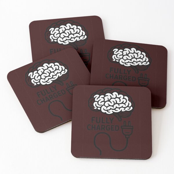 Item preview, Fully Charged Brain – Retro 80s Tech Aesthetic Motivational Design designed and sold by zevorgue.