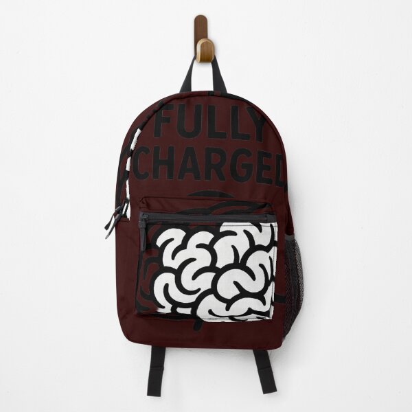 Item preview, Fully Charged Brain – Retro 80s Tech Aesthetic Motivational Design designed and sold by zevorgue.