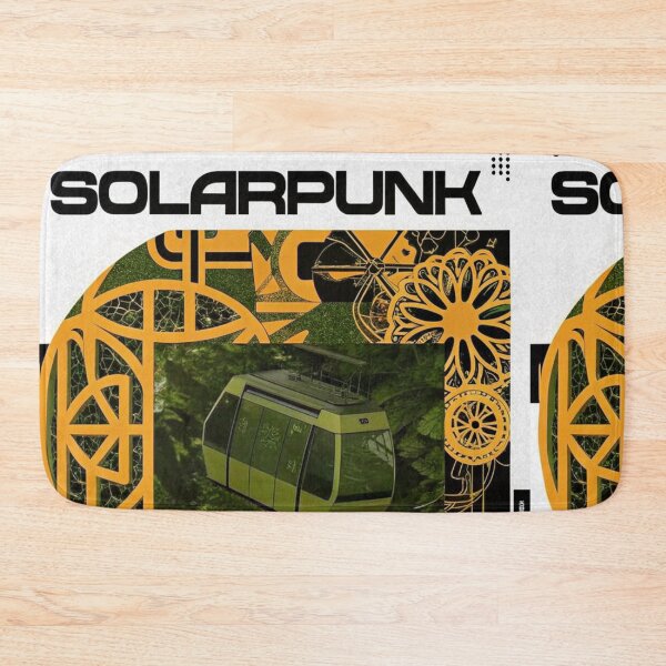 Item preview, Solarpunk: Eco Cable Car over a Blooming Garden designed and sold by Raw-Ink.