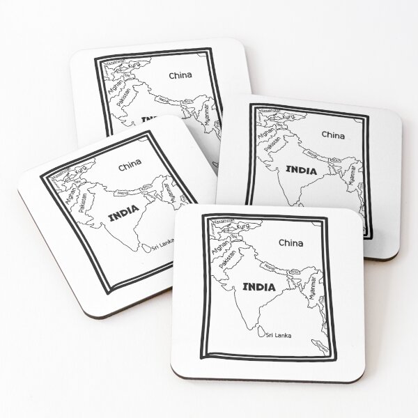 Item preview, Bold South Asia Map – Geopolitical Graphic Tee designed and sold by mashmosh.