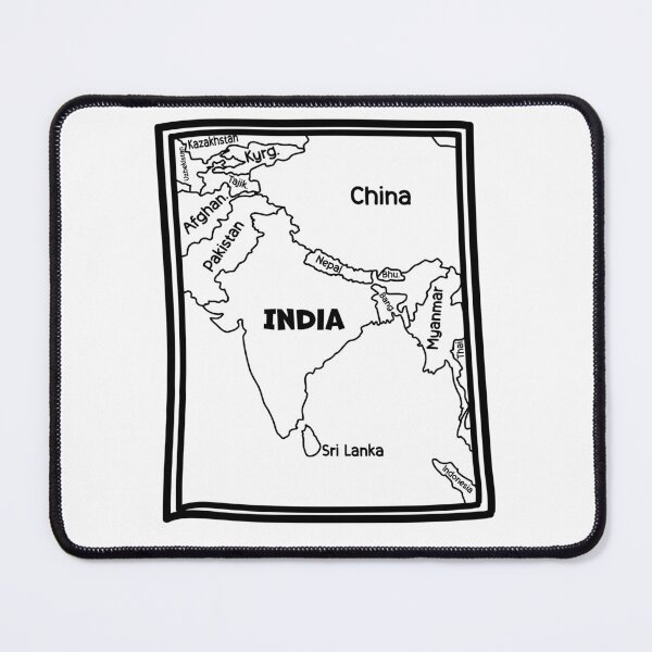 Item preview, Bold South Asia Map – Geopolitical Graphic Tee designed and sold by mashmosh.