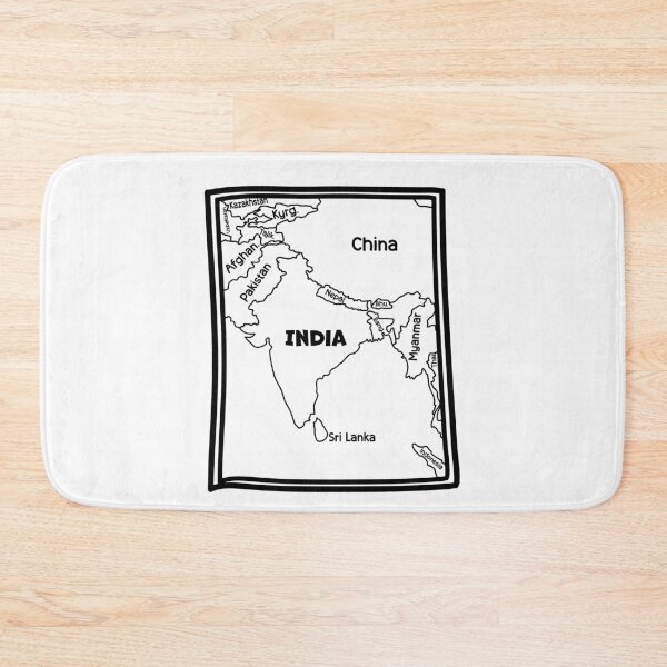 Item preview, Bold South Asia Map – Geopolitical Graphic Tee designed and sold by mashmosh.