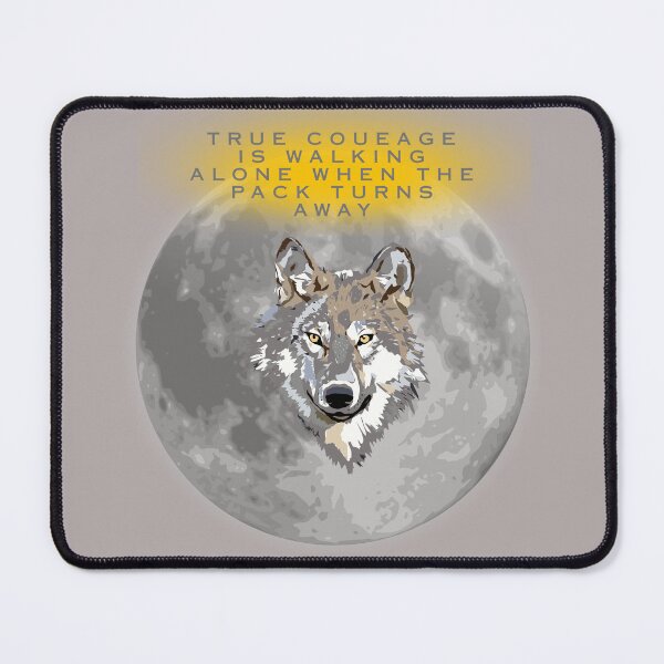 Item preview, Lone Wolf Strength - Courage Beyond the Pack. designed and sold by LunaPrintCo.