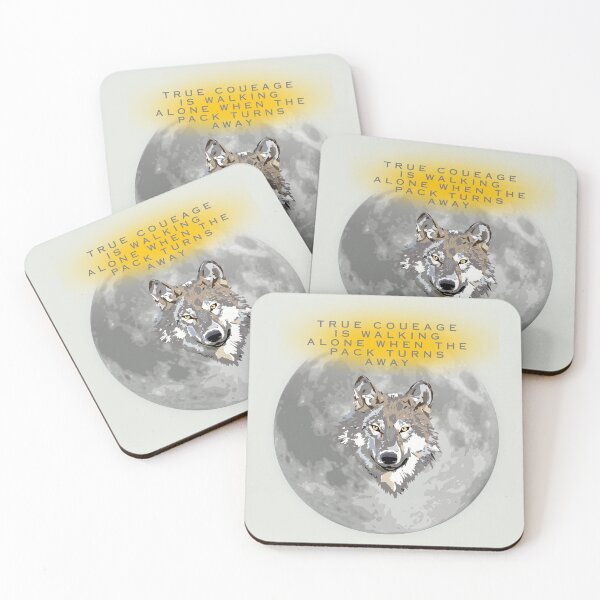 Item preview, Lone Wolf Strength - Courage Beyond the Pack. designed and sold by LunaPrintCo.