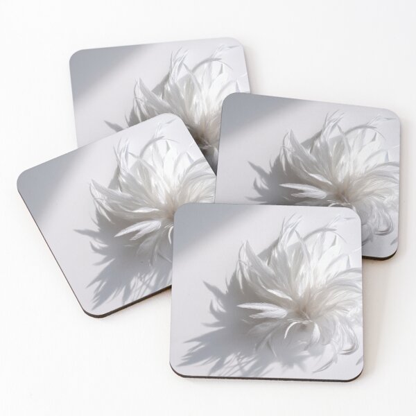 Item preview, White feather decor on light designed and sold by anytka.
