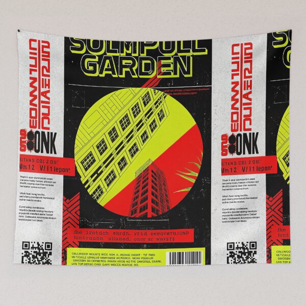 Item preview, SOLMPULL GARDEN: Solarpunk Architecture in Neon Tones designed and sold by Raw-Ink.