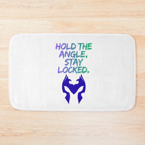 Item preview, Hold The Angle Stay Locked gamer slogan designed and sold by SloganSauce.