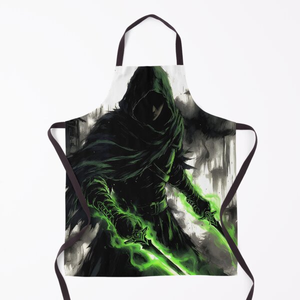 Item preview, Shadow Assassin Anime with Toxic Green Blades designed and sold by humblesoart.