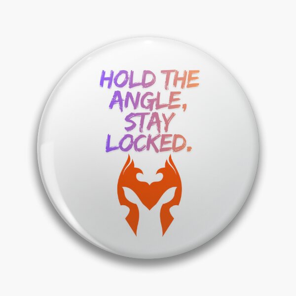 Item preview, Hold The Angle Stay Locked streamer quote designed and sold by SloganSauce.