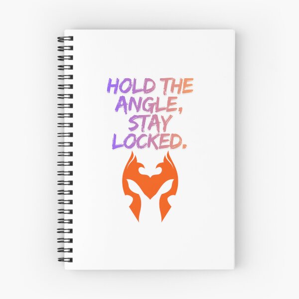 Item preview, Hold The Angle Stay Locked streamer quote designed and sold by SloganSauce.
