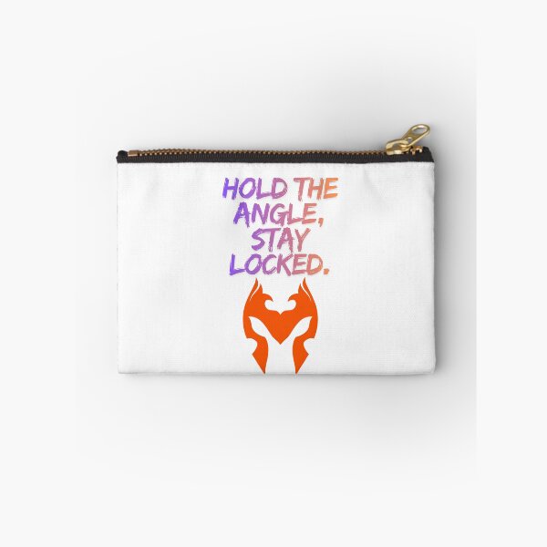 Item preview, Hold The Angle Stay Locked streamer quote designed and sold by SloganSauce.