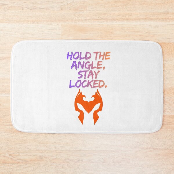 Item preview, Hold The Angle Stay Locked streamer quote designed and sold by SloganSauce.