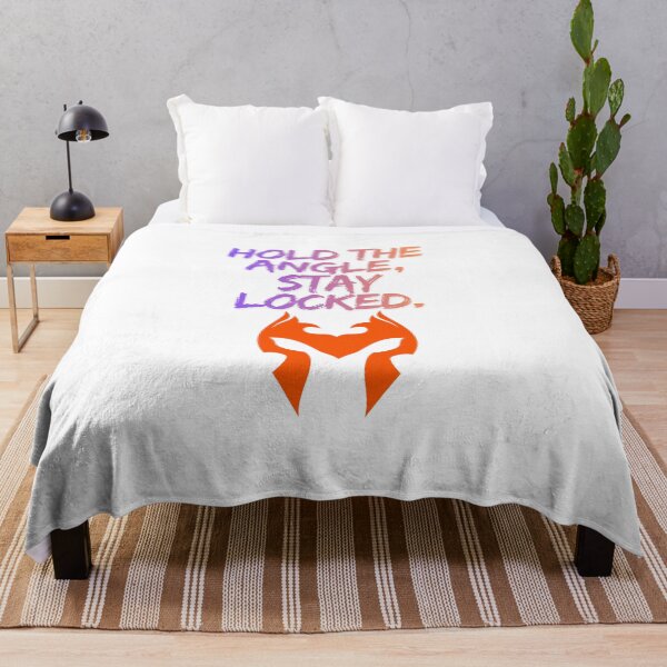 Item preview, Hold The Angle Stay Locked streamer quote designed and sold by SloganSauce.