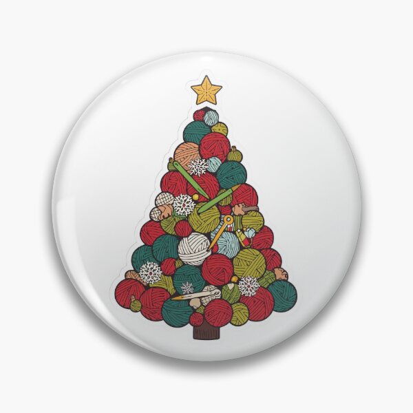 Item preview, Cute Christmas Yarn Tree knitters | Merry Knitmas Crochet Lover Gift designed and sold by Bada-stickers.