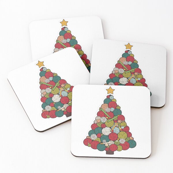 Item preview, Cute Christmas Yarn Tree knitters | Merry Knitmas Crochet Lover Gift designed and sold by Bada-stickers.