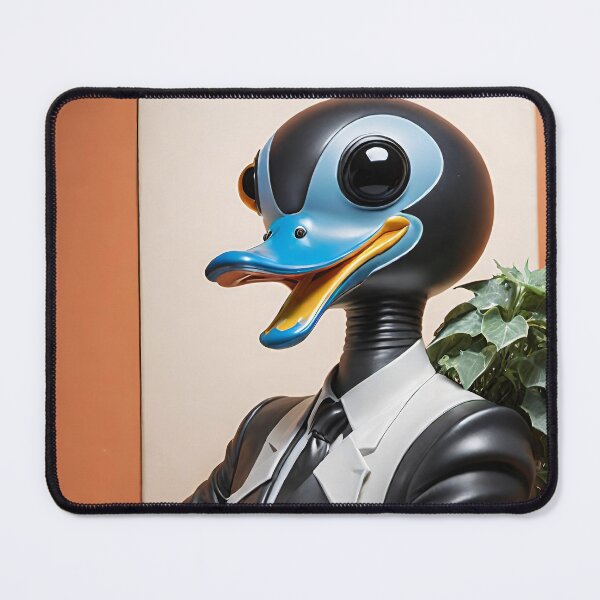 Item preview, Sophisticated Duck in a Suit – Surreal Anthropomorphic Character Art designed and sold by AIQUEERART.