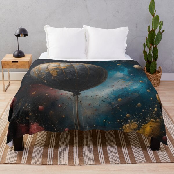 Item preview, Floating balloon in a cosmic landscape designed and sold by Mianku | Für das Leben.