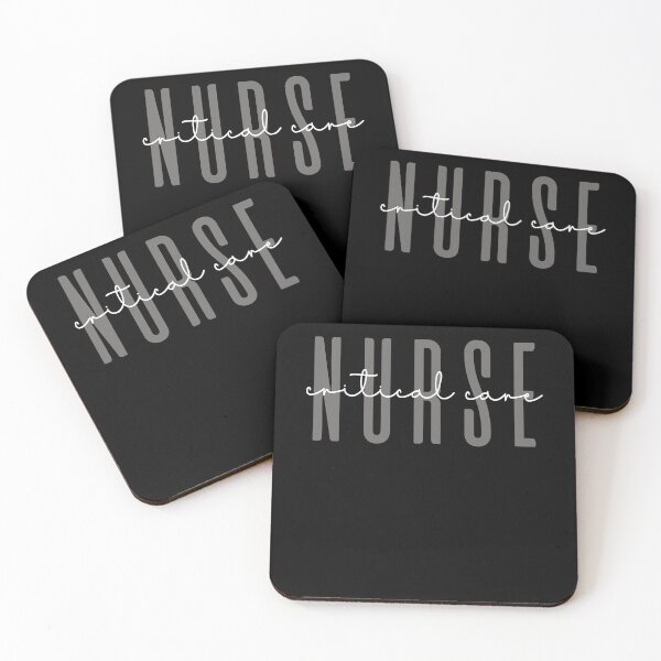 Item preview, Minimalist Critical Care Nurse Typography designed and sold by JRRTs.