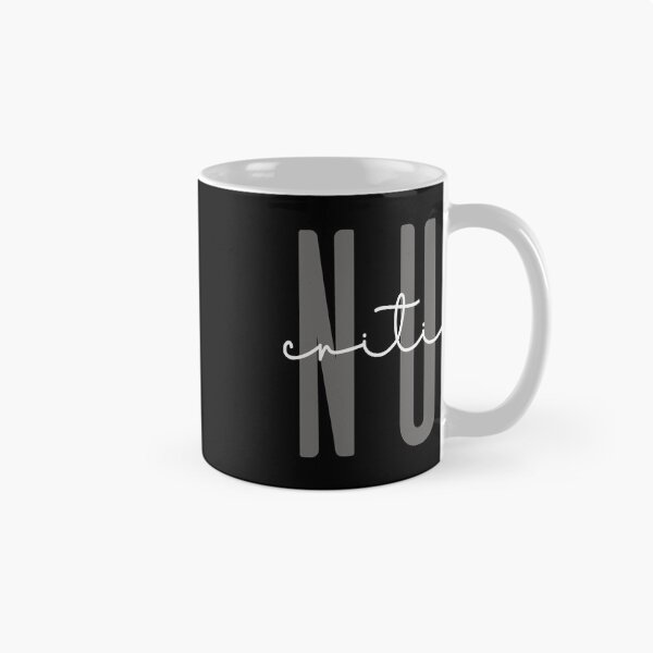 Item preview, Minimalist Critical Care Nurse Typography designed and sold by JRRTs.