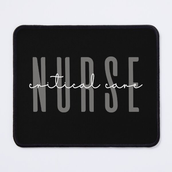 Item preview, Minimalist Critical Care Nurse Typography designed and sold by JRRTs.