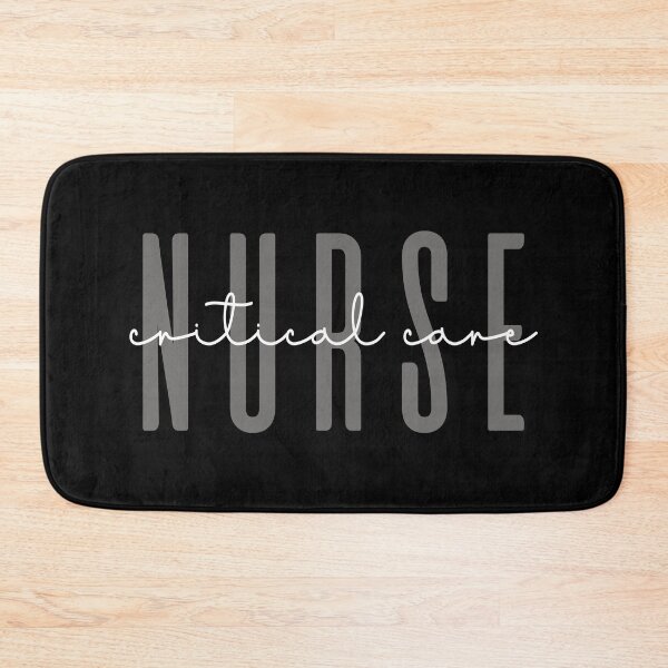 Item preview, Minimalist Critical Care Nurse Typography designed and sold by JRRTs.