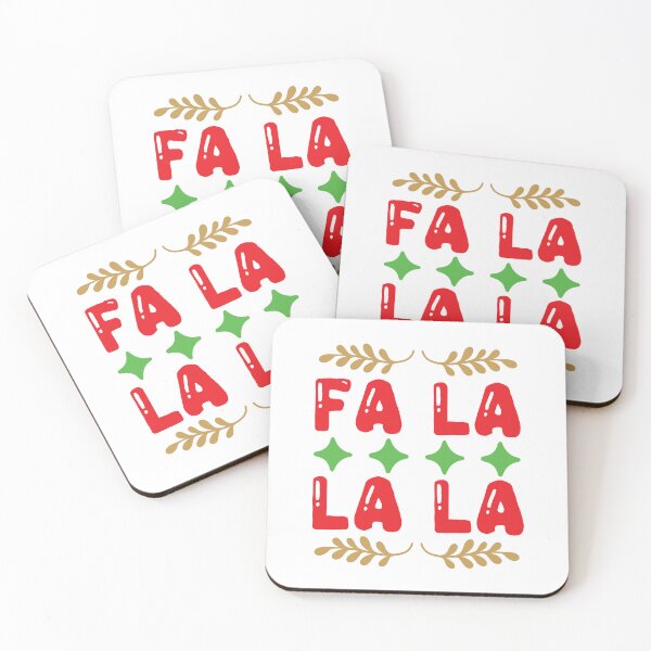 Item preview, Fa La La La La - Joyful Christmas Carol Lyric Design designed and sold by FuzionRaptor.