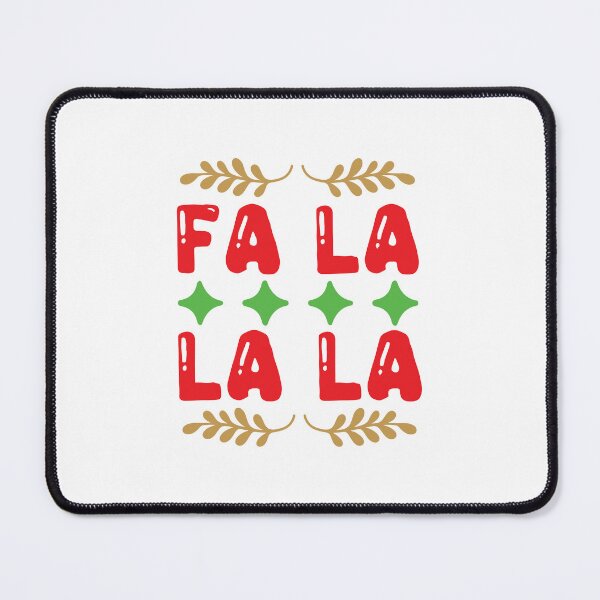 Item preview, Fa La La La La - Joyful Christmas Carol Lyric Design designed and sold by FuzionRaptor.