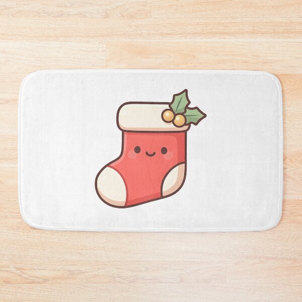 Item preview, Cute Christmas Stocking – Adorable Holiday Cartoon Design designed and sold by HUMORONCOTTON.