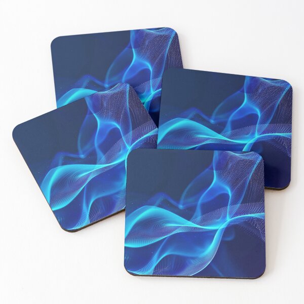 Item preview, Quantum Wave — Blue Energy Flow designed and sold by LunaPoster.