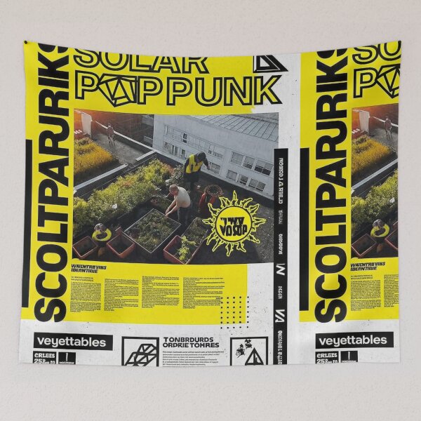 Item preview, Solarpunk: Urban Garden and Rooftop Harvest designed and sold by Raw-Ink.