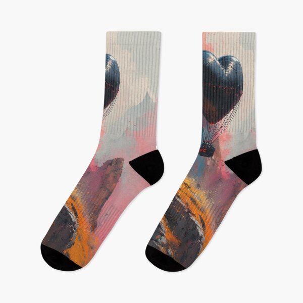 Item preview, Hot air balloon over rugged landscape designed and sold by Mianku | Für das Leben.