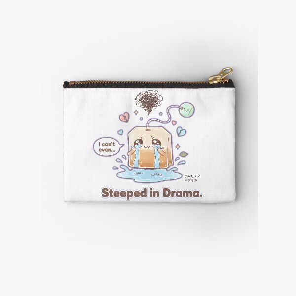 Item preview, Crying Tea Kawaii Pun Design – “Steeped in Drama” Cute Funny Teabag Illustration designed and sold by Snackwear Apparel.